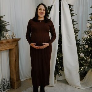 Long Sleeve Ribbed Dress